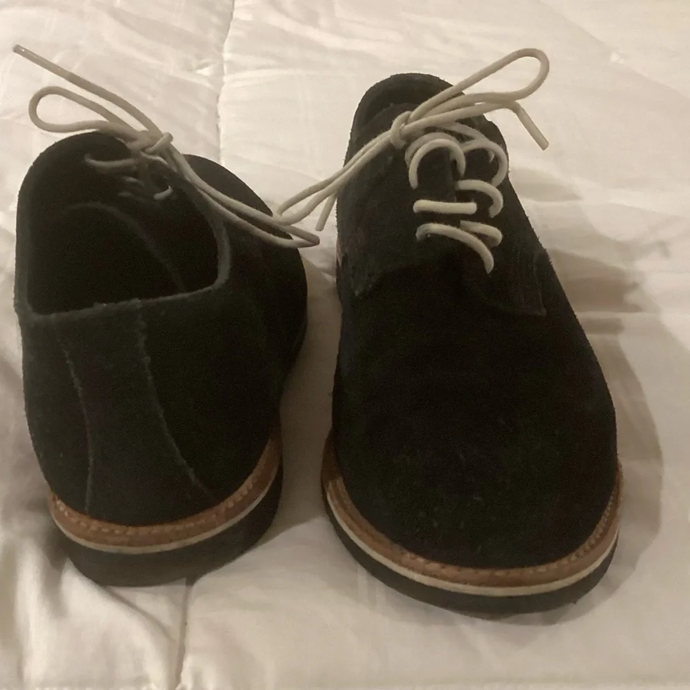 Black WalkOver Suede Derbys 8M - Picture 6 of 6